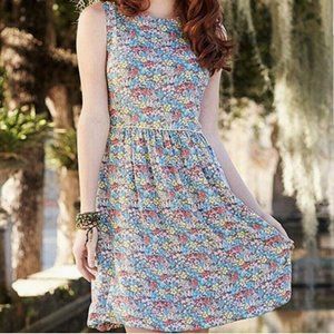 Matilda Jane Women's NWT 10 Hello Lovely Dress Sleeveless Lined Pockets Floral